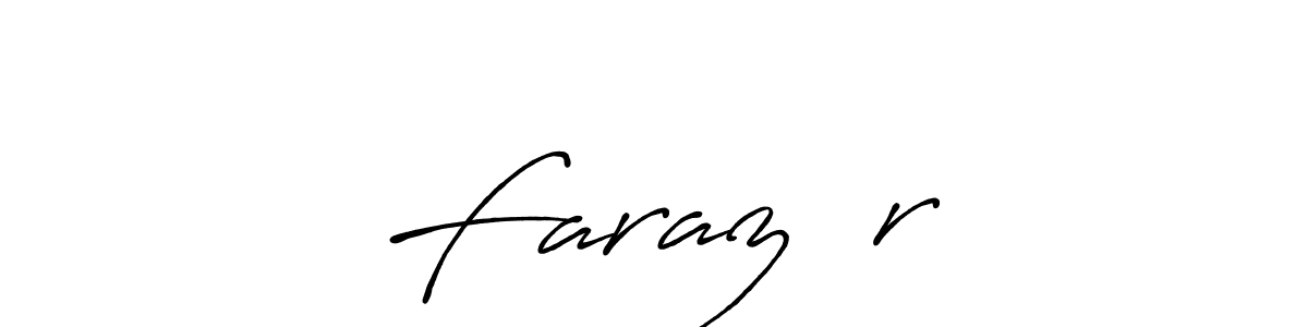 Make a beautiful signature design for name Faraz♥️r. With this signature (Antro_Vectra_Bolder) style, you can create a handwritten signature for free. Faraz♥️r signature style 7 images and pictures png