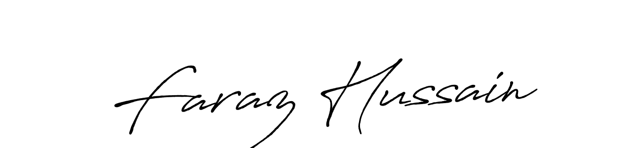 Use a signature maker to create a handwritten signature online. With this signature software, you can design (Antro_Vectra_Bolder) your own signature for name Faraz Hussain. Faraz Hussain signature style 7 images and pictures png