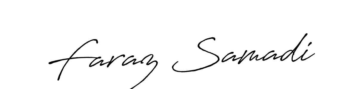 Design your own signature with our free online signature maker. With this signature software, you can create a handwritten (Antro_Vectra_Bolder) signature for name Faraz Samadi. Faraz Samadi signature style 7 images and pictures png