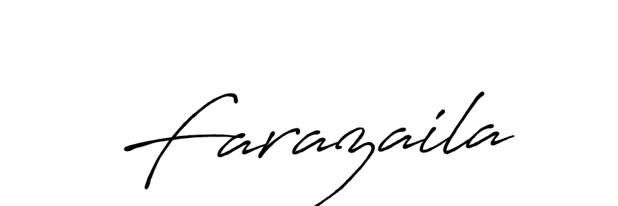 How to make Farazaila name signature. Use Antro_Vectra_Bolder style for creating short signs online. This is the latest handwritten sign. Farazaila signature style 7 images and pictures png
