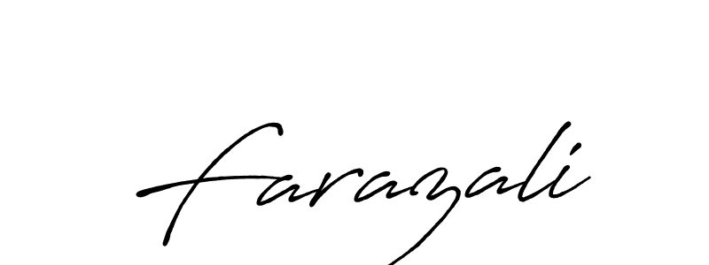 Farazali stylish signature style. Best Handwritten Sign (Antro_Vectra_Bolder) for my name. Handwritten Signature Collection Ideas for my name Farazali. Farazali signature style 7 images and pictures png