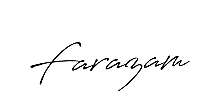 Make a beautiful signature design for name Farazam. With this signature (Antro_Vectra_Bolder) style, you can create a handwritten signature for free. Farazam signature style 7 images and pictures png
