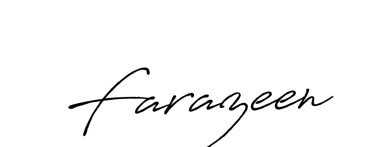 Farazeen stylish signature style. Best Handwritten Sign (Antro_Vectra_Bolder) for my name. Handwritten Signature Collection Ideas for my name Farazeen. Farazeen signature style 7 images and pictures png