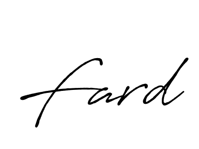 Also we have Fard name is the best signature style. Create professional handwritten signature collection using Antro_Vectra_Bolder autograph style. Fard signature style 7 images and pictures png