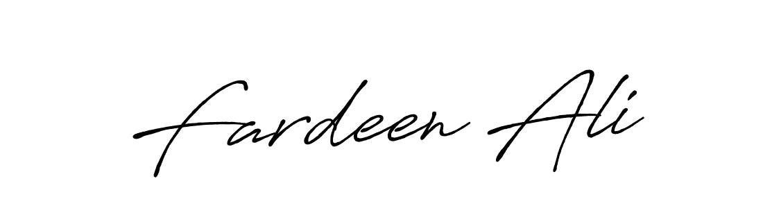 How to make Fardeen Ali name signature. Use Antro_Vectra_Bolder style for creating short signs online. This is the latest handwritten sign. Fardeen Ali signature style 7 images and pictures png