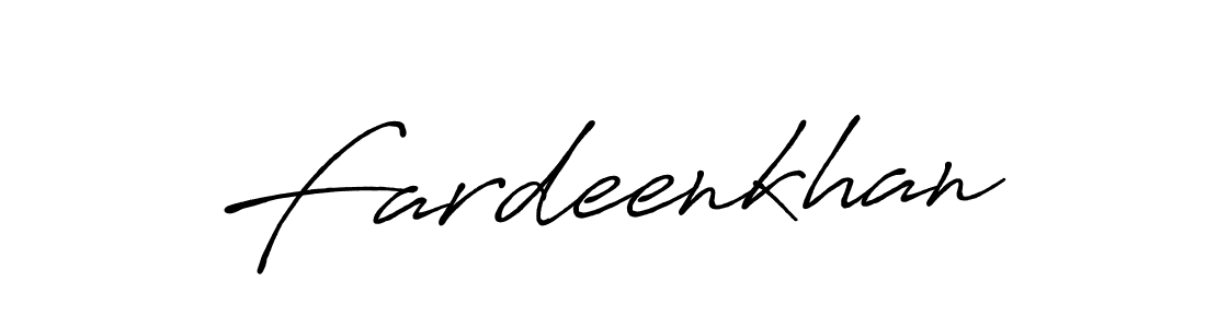 Create a beautiful signature design for name Fardeenkhan. With this signature (Antro_Vectra_Bolder) fonts, you can make a handwritten signature for free. Fardeenkhan signature style 7 images and pictures png
