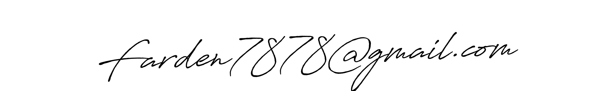 if you are searching for the best signature style for your name Farden7878@gmail.com. so please give up your signature search. here we have designed multiple signature styles  using Antro_Vectra_Bolder. Farden7878@gmail.com signature style 7 images and pictures png