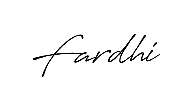 Design your own signature with our free online signature maker. With this signature software, you can create a handwritten (Antro_Vectra_Bolder) signature for name Fardhi. Fardhi signature style 7 images and pictures png