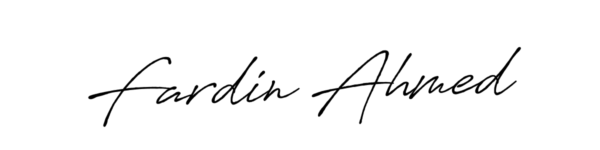 Also we have Fardin Ahmed name is the best signature style. Create professional handwritten signature collection using Antro_Vectra_Bolder autograph style. Fardin Ahmed signature style 7 images and pictures png
