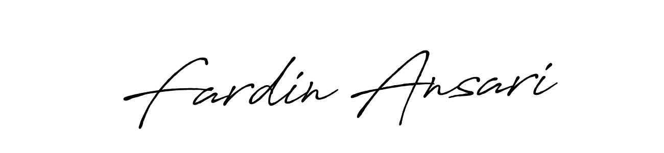 Also we have Fardin Ansari name is the best signature style. Create professional handwritten signature collection using Antro_Vectra_Bolder autograph style. Fardin Ansari signature style 7 images and pictures png