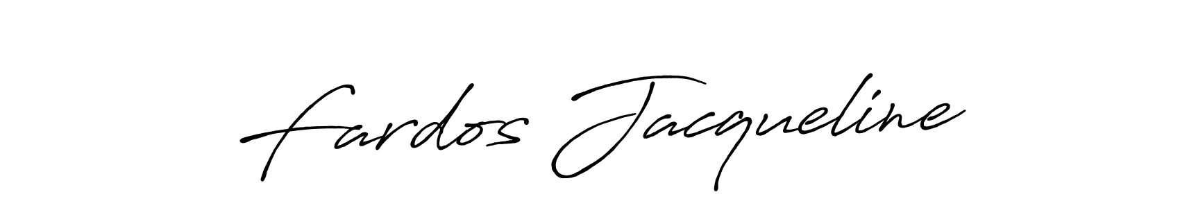 The best way (Antro_Vectra_Bolder) to make a short signature is to pick only two or three words in your name. The name Fardos Jacqueline include a total of six letters. For converting this name. Fardos Jacqueline signature style 7 images and pictures png