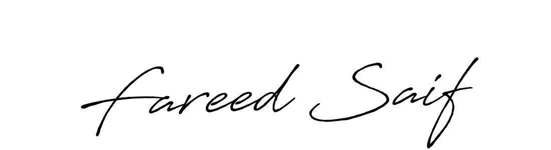 Make a beautiful signature design for name Fareed Saif. Use this online signature maker to create a handwritten signature for free. Fareed Saif signature style 7 images and pictures png