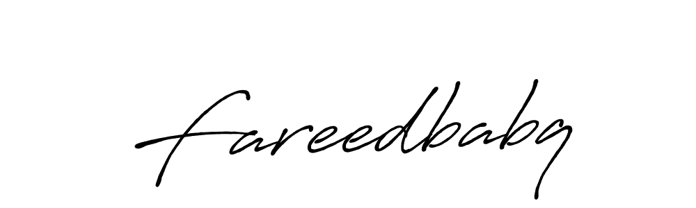 How to make Fareedbabq signature? Antro_Vectra_Bolder is a professional autograph style. Create handwritten signature for Fareedbabq name. Fareedbabq signature style 7 images and pictures png