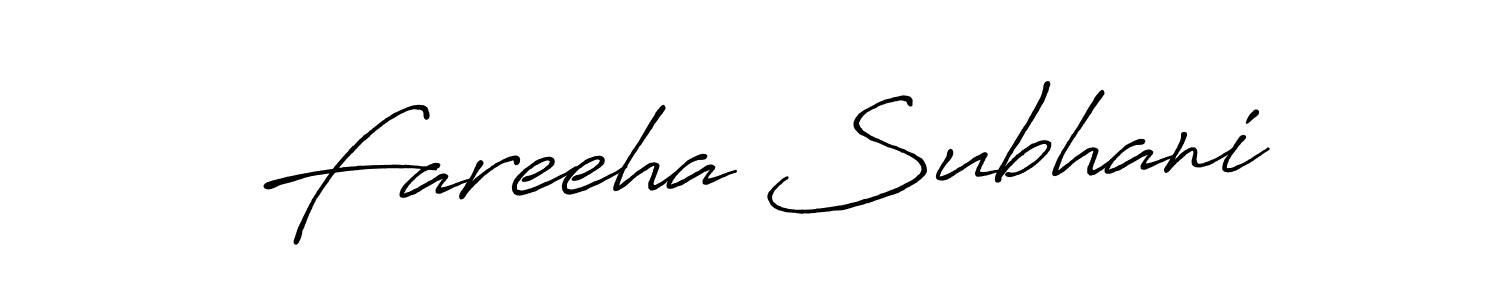 The best way (Antro_Vectra_Bolder) to make a short signature is to pick only two or three words in your name. The name Fareeha Subhani include a total of six letters. For converting this name. Fareeha Subhani signature style 7 images and pictures png