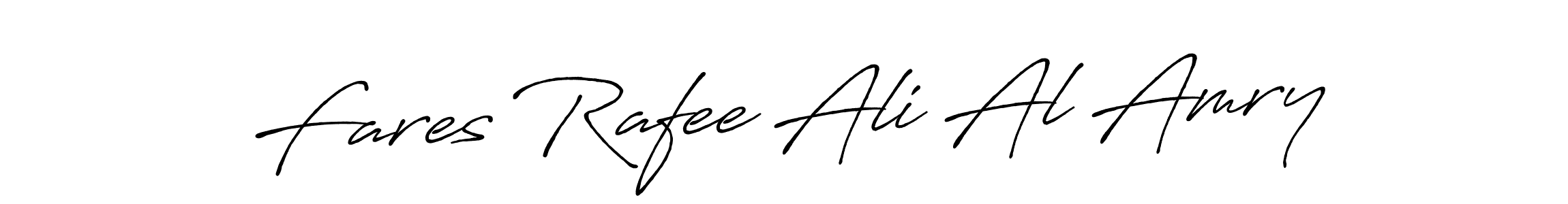 How to make Fares Rafee Ali Al Amry name signature. Use Antro_Vectra_Bolder style for creating short signs online. This is the latest handwritten sign. Fares Rafee Ali Al Amry signature style 7 images and pictures png