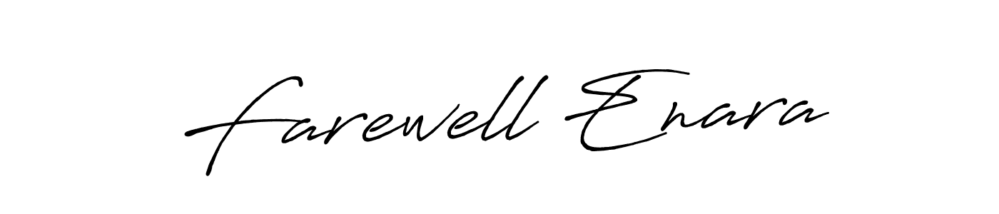 How to make Farewell Enara name signature. Use Antro_Vectra_Bolder style for creating short signs online. This is the latest handwritten sign. Farewell Enara signature style 7 images and pictures png