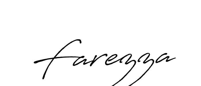 Use a signature maker to create a handwritten signature online. With this signature software, you can design (Antro_Vectra_Bolder) your own signature for name Farezza. Farezza signature style 7 images and pictures png