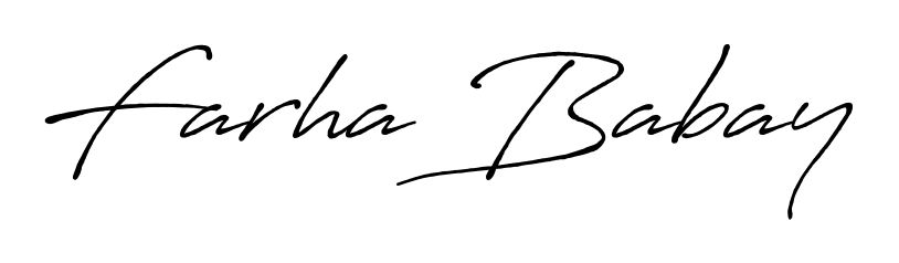 The Antro_Vectra_Bolder font gives name Farha Babay a signature that looks effortless yet distinguished. Download high-res PNG instantly. Farha Babay signature style 7 images and pictures png