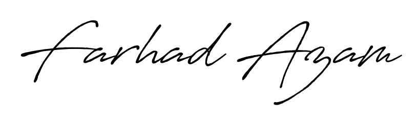 Practice writing Farhad Azam with the flow of Antro_Vectra_Bolder lettering. A fantastic source of inspiration for developing your personal signature style. Farhad Azam signature style 7 images and pictures png