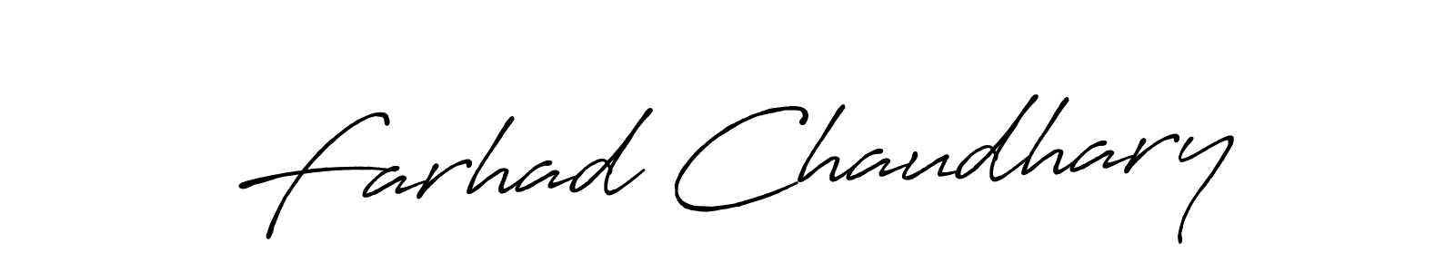 How to make Farhad Chaudhary signature? Antro_Vectra_Bolder is a professional autograph style. Create handwritten signature for Farhad Chaudhary name. Farhad Chaudhary signature style 7 images and pictures png