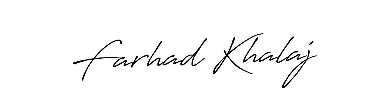 Design your own signature with our free online signature maker. With this signature software, you can create a handwritten (Antro_Vectra_Bolder) signature for name Farhad Khalaj. Farhad Khalaj signature style 7 images and pictures png