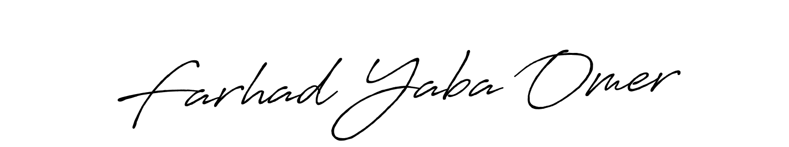 How to make Farhad Yaba Omer name signature. Use Antro_Vectra_Bolder style for creating short signs online. This is the latest handwritten sign. Farhad Yaba Omer signature style 7 images and pictures png