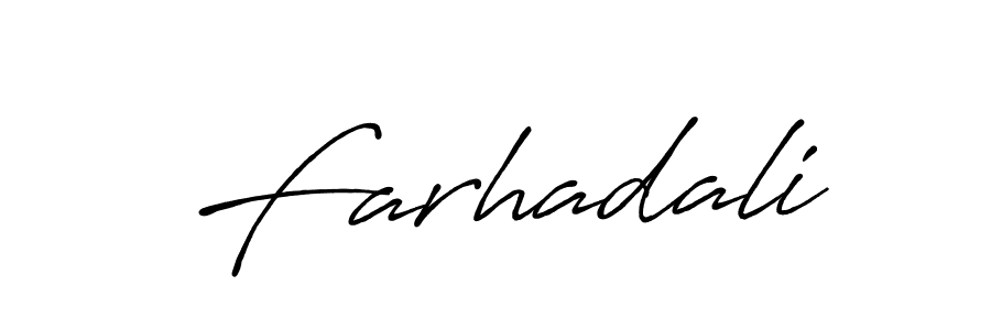 Similarly Antro_Vectra_Bolder is the best handwritten signature design. Signature creator online .You can use it as an online autograph creator for name Farhadali. Farhadali signature style 7 images and pictures png