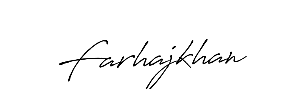 Make a beautiful signature design for name Farhajkhan. Use this online signature maker to create a handwritten signature for free. Farhajkhan signature style 7 images and pictures png