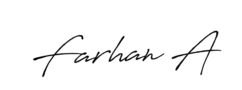 Antro_Vectra_Bolder is a professional signature style that is perfect for those who want to add a touch of class to their signature. It is also a great choice for those who want to make their signature more unique. Get Farhan A name to fancy signature for free. Farhan A signature style 7 images and pictures png