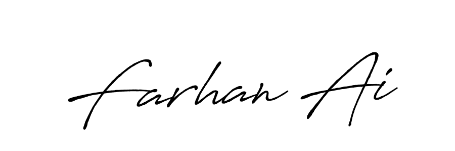 Design your own signature with our free online signature maker. With this signature software, you can create a handwritten (Antro_Vectra_Bolder) signature for name Farhan Ai. Farhan Ai signature style 7 images and pictures png