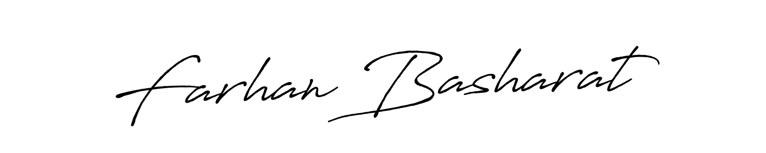 Design your own signature with our free online signature maker. With this signature software, you can create a handwritten (Antro_Vectra_Bolder) signature for name Farhan Basharat. Farhan Basharat signature style 7 images and pictures png