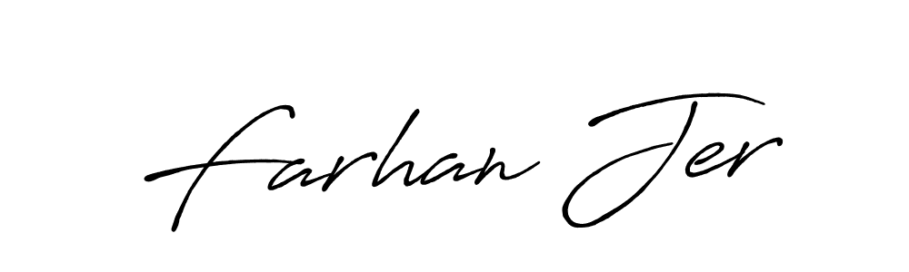 Also we have Farhan Jer name is the best signature style. Create professional handwritten signature collection using Antro_Vectra_Bolder autograph style. Farhan Jer signature style 7 images and pictures png