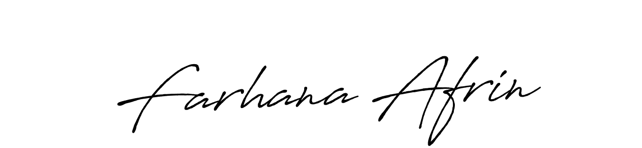 How to make Farhana Afrin signature? Antro_Vectra_Bolder is a professional autograph style. Create handwritten signature for Farhana Afrin name. Farhana Afrin signature style 7 images and pictures png