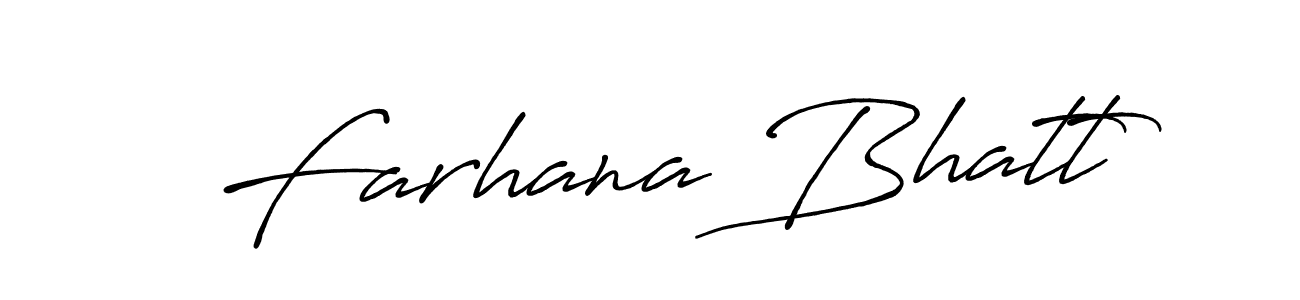 Also we have Farhana Bhatt name is the best signature style. Create professional handwritten signature collection using Antro_Vectra_Bolder autograph style. Farhana Bhatt signature style 7 images and pictures png