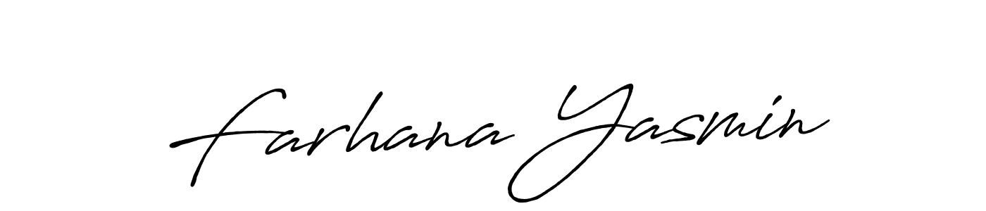 Make a short Farhana Yasmin signature style. Manage your documents anywhere anytime using Antro_Vectra_Bolder. Create and add eSignatures, submit forms, share and send files easily. Farhana Yasmin signature style 7 images and pictures png