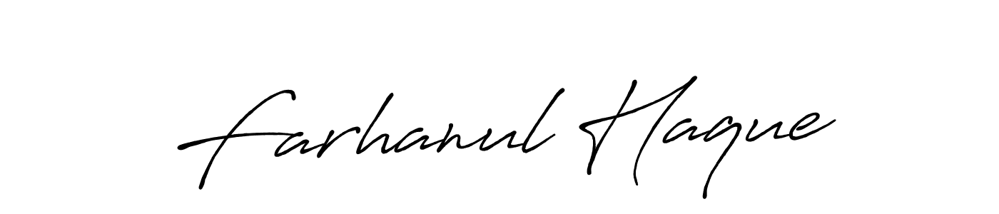 Design your own signature with our free online signature maker. With this signature software, you can create a handwritten (Antro_Vectra_Bolder) signature for name Farhanul Haque. Farhanul Haque signature style 7 images and pictures png