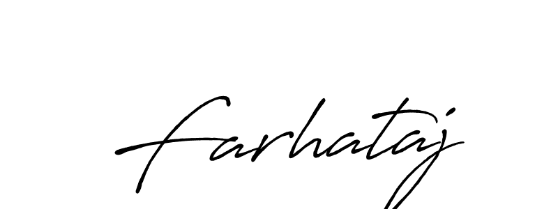 Make a beautiful signature design for name Farhataj. Use this online signature maker to create a handwritten signature for free. Farhataj signature style 7 images and pictures png
