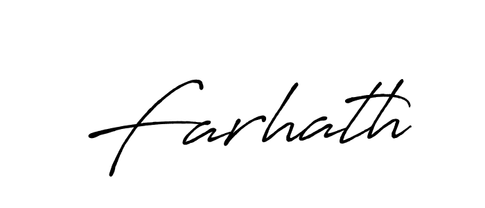 Once you've used our free online signature maker to create your best signature Antro_Vectra_Bolder style, it's time to enjoy all of the benefits that Farhath name signing documents. Farhath signature style 7 images and pictures png