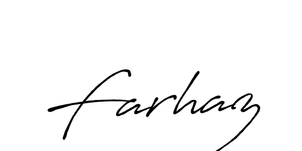 How to make Farhaz signature? Antro_Vectra_Bolder is a professional autograph style. Create handwritten signature for Farhaz name. Farhaz signature style 7 images and pictures png