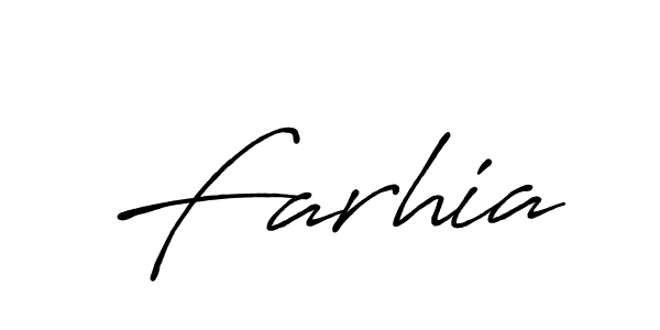 How to make Farhia name signature. Use Antro_Vectra_Bolder style for creating short signs online. This is the latest handwritten sign. Farhia signature style 7 images and pictures png