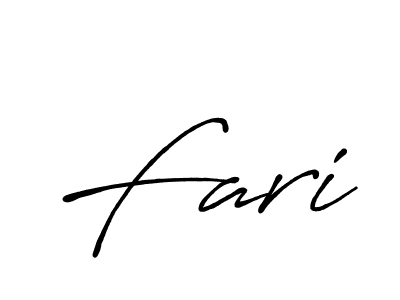 You should practise on your own different ways (Antro_Vectra_Bolder) to write your name (Fari) in signature. don't let someone else do it for you. Fari signature style 7 images and pictures png