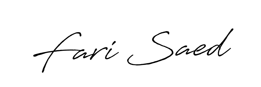 How to Draw Fari Saed signature style? Antro_Vectra_Bolder is a latest design signature styles for name Fari Saed. Fari Saed signature style 7 images and pictures png