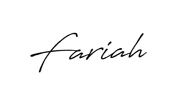 Similarly Antro_Vectra_Bolder is the best handwritten signature design. Signature creator online .You can use it as an online autograph creator for name Fariah. Fariah signature style 7 images and pictures png