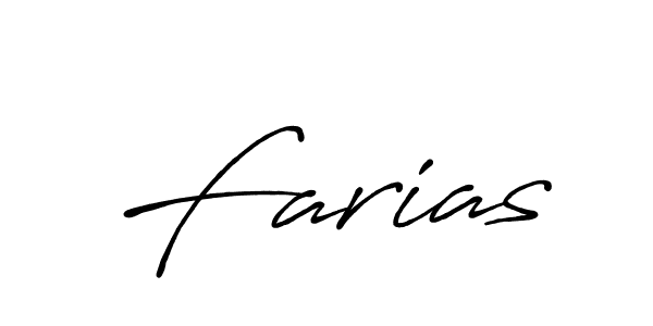 How to make Farias name signature. Use Antro_Vectra_Bolder style for creating short signs online. This is the latest handwritten sign. Farias signature style 7 images and pictures png