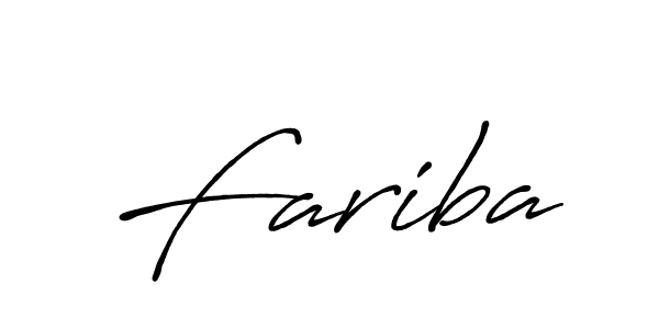 Fariba stylish signature style. Best Handwritten Sign (Antro_Vectra_Bolder) for my name. Handwritten Signature Collection Ideas for my name Fariba. Fariba signature style 7 images and pictures png