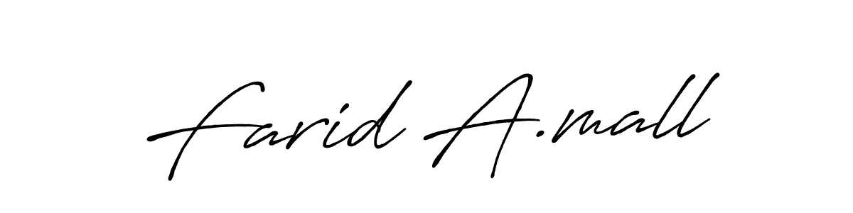 You can use this online signature creator to create a handwritten signature for the name Farid A.mall. This is the best online autograph maker. Farid A.mall signature style 7 images and pictures png