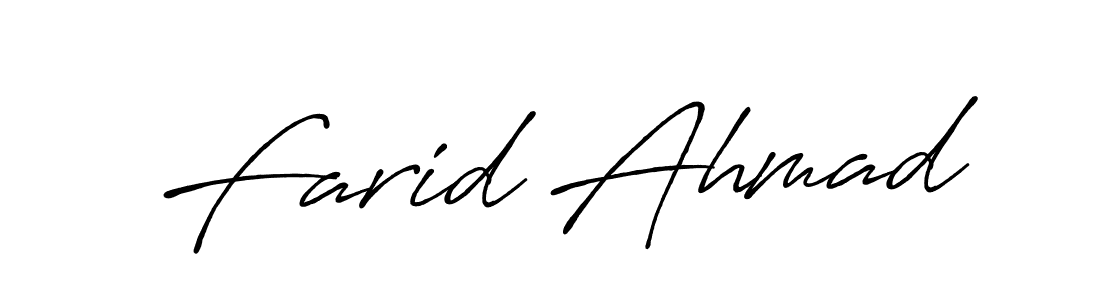Similarly Antro_Vectra_Bolder is the best handwritten signature design. Signature creator online .You can use it as an online autograph creator for name Farid Ahmad. Farid Ahmad signature style 7 images and pictures png