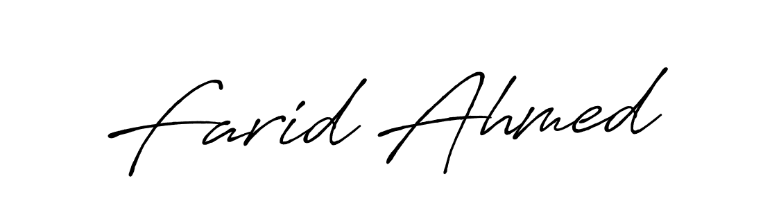 Similarly Antro_Vectra_Bolder is the best handwritten signature design. Signature creator online .You can use it as an online autograph creator for name Farid Ahmed. Farid Ahmed signature style 7 images and pictures png