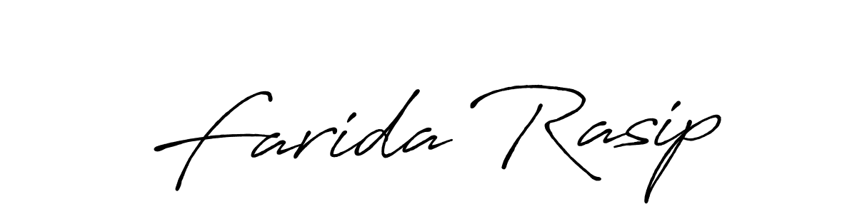 Antro_Vectra_Bolder is a professional signature style that is perfect for those who want to add a touch of class to their signature. It is also a great choice for those who want to make their signature more unique. Get Farida Rasip name to fancy signature for free. Farida Rasip signature style 7 images and pictures png