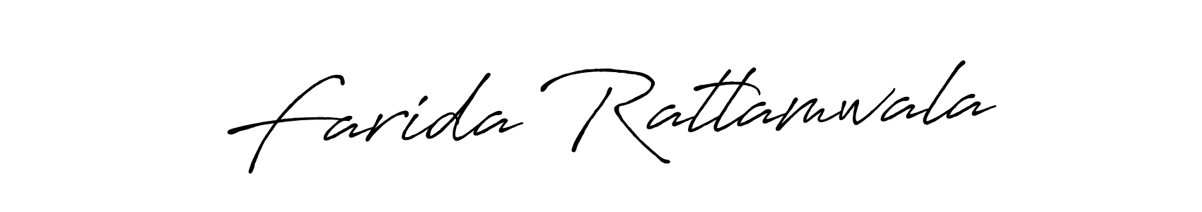 Design your own signature with our free online signature maker. With this signature software, you can create a handwritten (Antro_Vectra_Bolder) signature for name Farida Ratlamwala. Farida Ratlamwala signature style 7 images and pictures png
